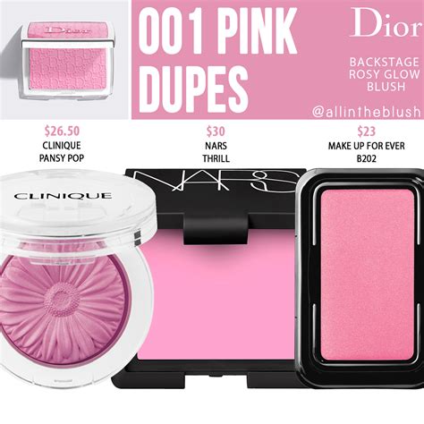 dior 001 pink blush dupe|dior rosy glow pink lilac.